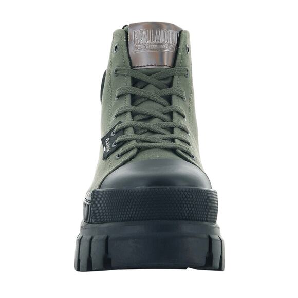 PALLADIUM Revolt Hi Tx in Olive, US Womens 11 / Euro 43, New in Box MSRP $120 - Picture 3 of 13